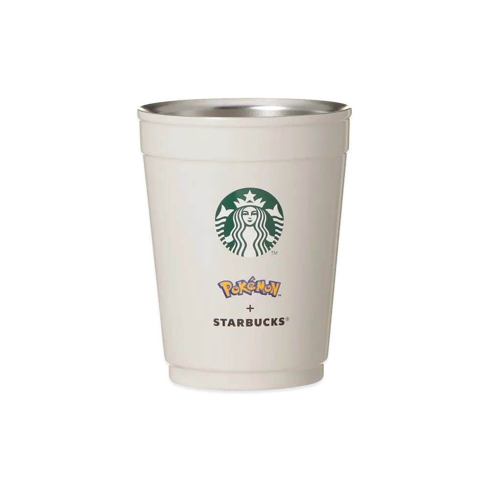 STARBUCKS x Pokemon 2Way SS Cup/Holder Coffee Connection 355ml "White"