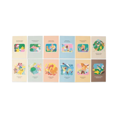 STARBUCKS x Pokemon Art Postcard Set "Multi"