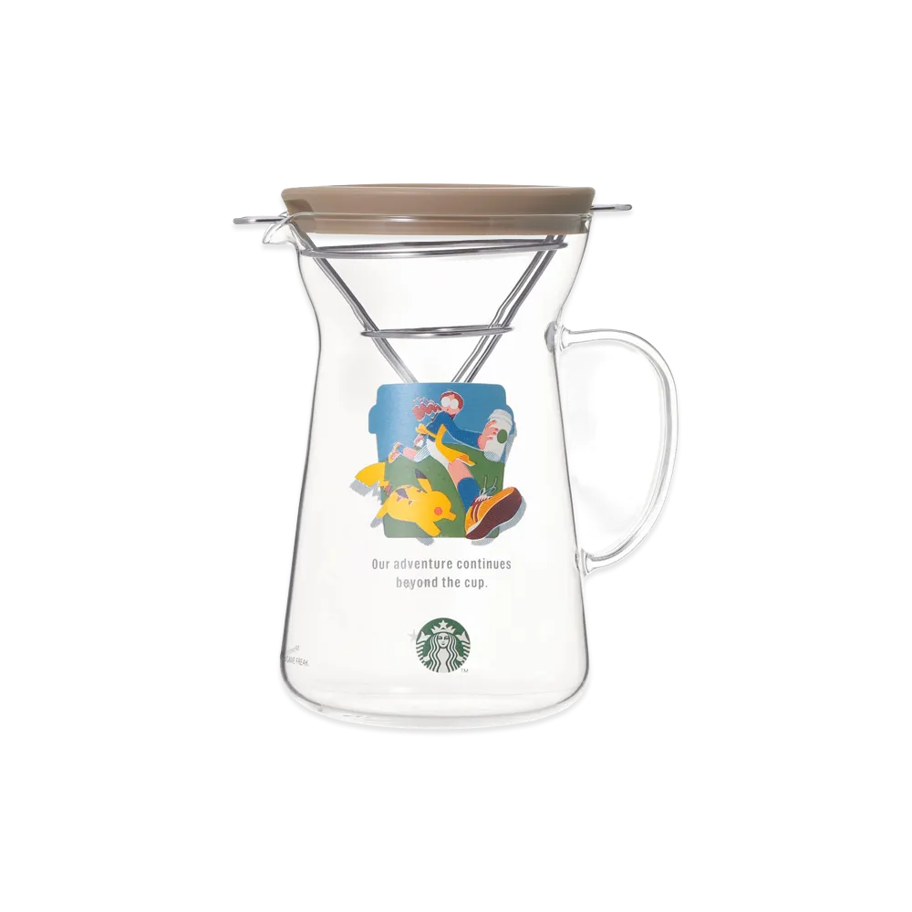 STARBUCKS x Pokemon Glass Drip Coffee Maker Coffee Adventure "Beige"