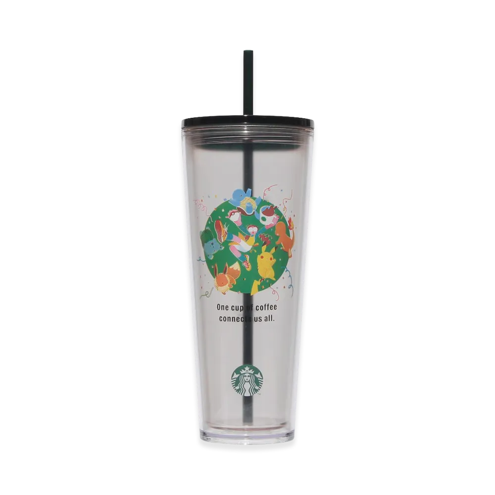STARBUCKS x Pokemon Cold Cup Tumbler Coffee Connection 710ml "Clear"