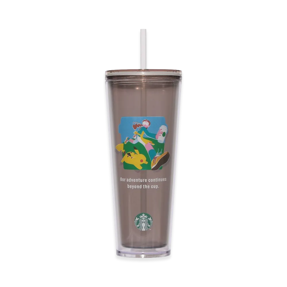STARBUCKS x Pokemon Cold Cup Tumbler Coffee Adventure 710ml "Beige"
