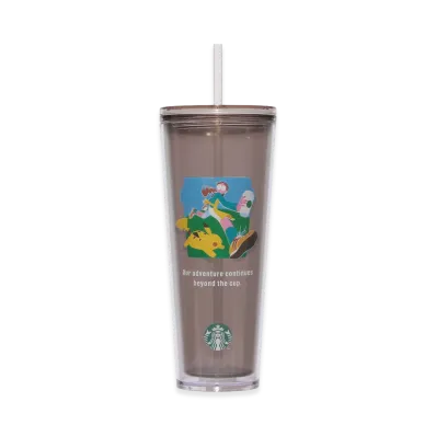 STARBUCKS x Pokemon Cold Cup Tumbler Coffee Adventure 710ml "Beige"