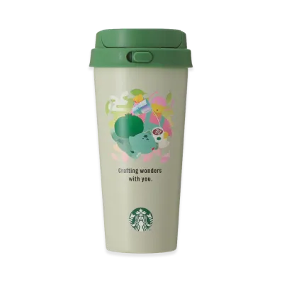 STARBUCKS x Pokemon Stainless Steel TOGO Bottle Bulbasaur 473ml "Green"
