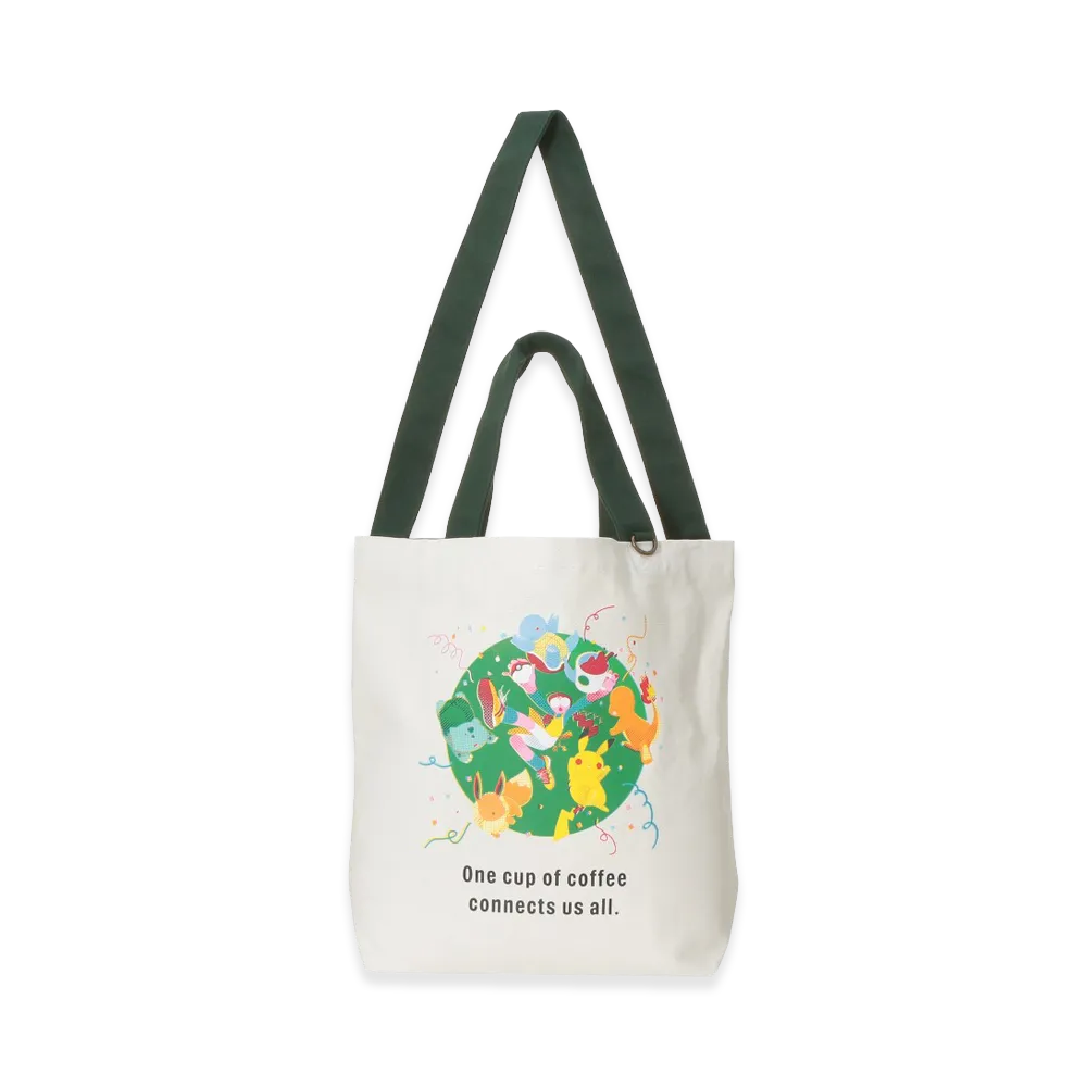 STARBUCKS x Pokemon Tote Bag Coffee Connection "White"