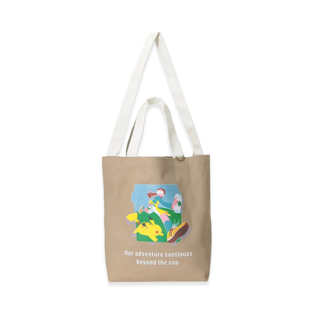 STARBUCKS x Pokemon Tote Bag Coffee Adventure "Beige"