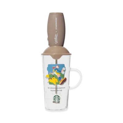 STARBUCKS x Pokemon Milk Frother & Cup Coffee Adventure "Clear"