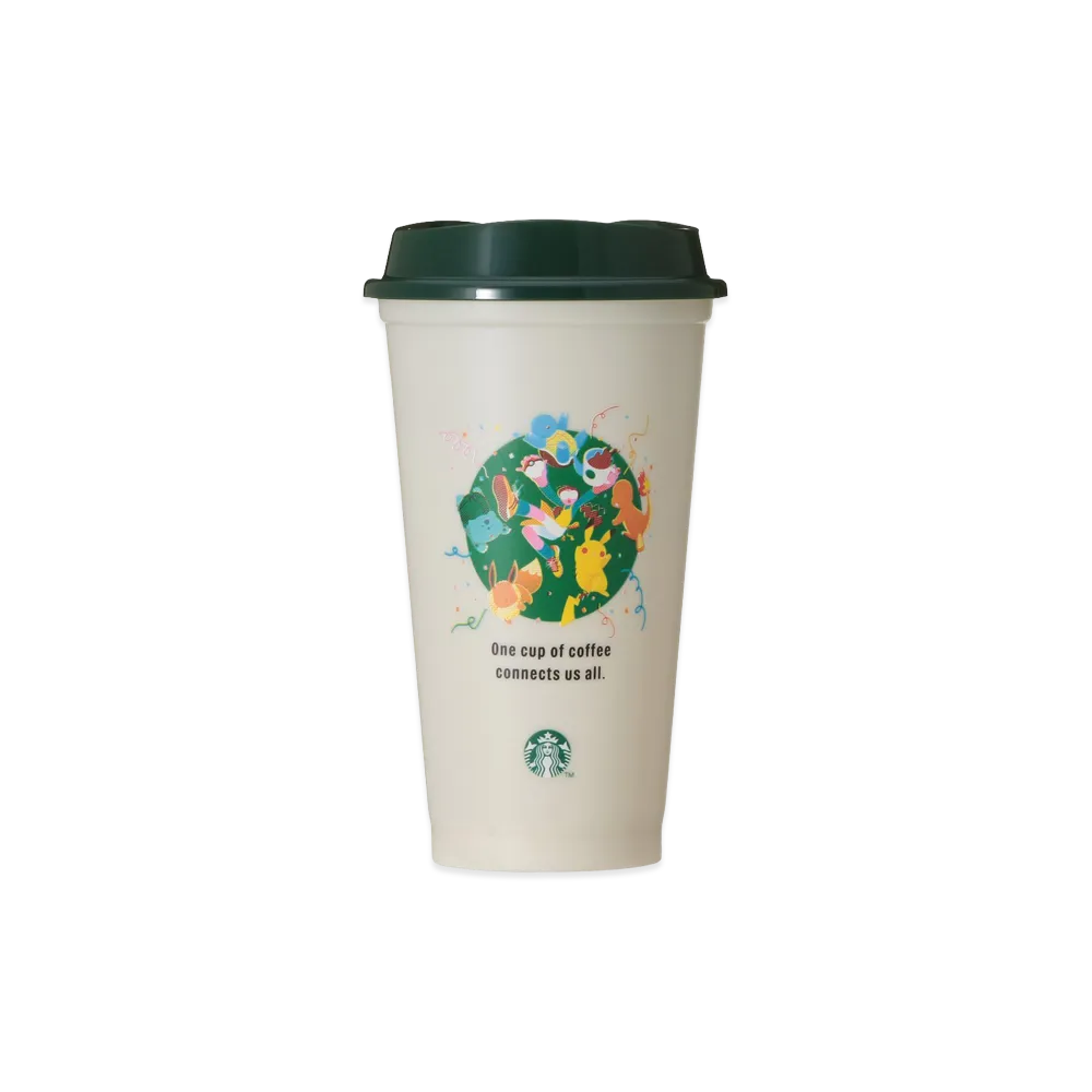 STARBUCKS x Pokemon Reusable Cup Coffee Connection 473ml "White"