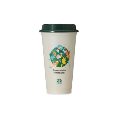 STARBUCKS x Pokemon Reusable Cup Coffee Connection 473ml "White"