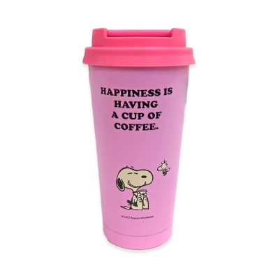 STARBUCKS x PEANUTS SNOOPY Stainless Steel TOGO Logo Tumbler 473ml "Pink"