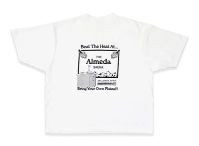 STABRIDGE "The Almeda Club x The Apartment" New York Sauna Tee "White"