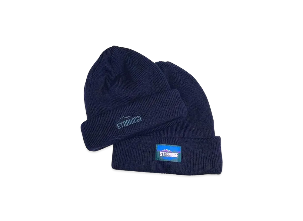 STABRIDGE "The Beanie" - Sanpoji Pond Logo "Deep Navy"