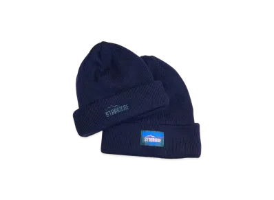 STABRIDGE "The Beanie" - Sanpoji Pond Logo "Deep Navy"