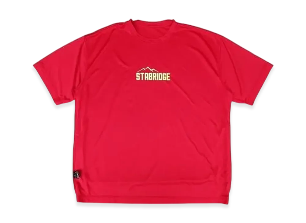 STABRIDGE x Grip Swany Double Face Quick Dry Tee "Red Hot"