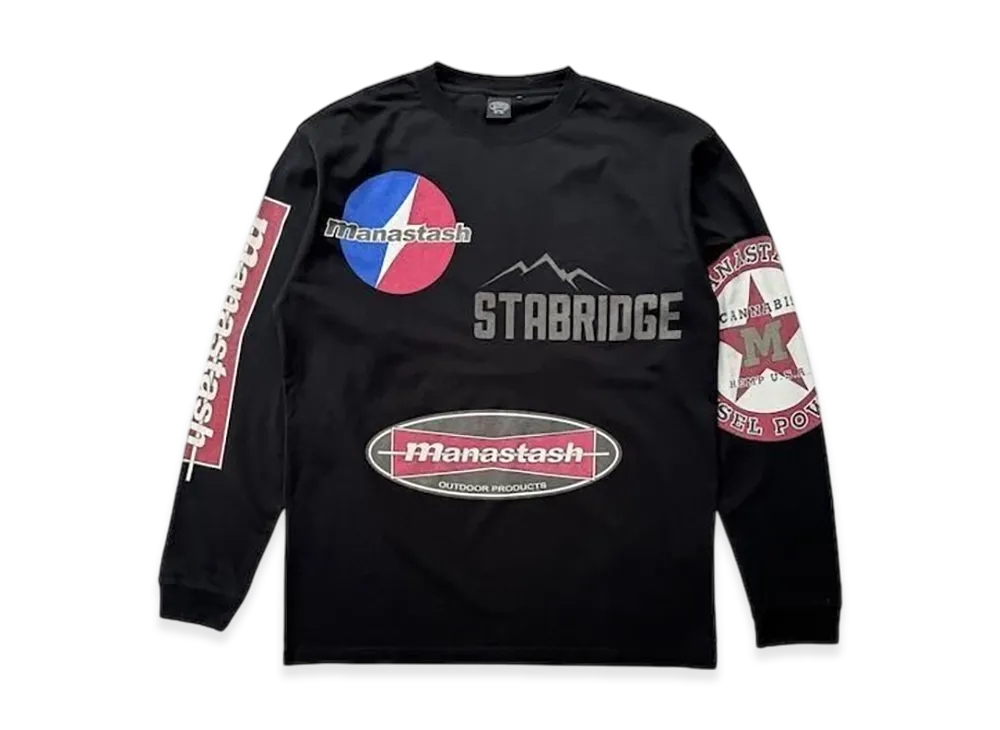 STABRIDGE x Manastash Archive Logo L/S Tee "Black"