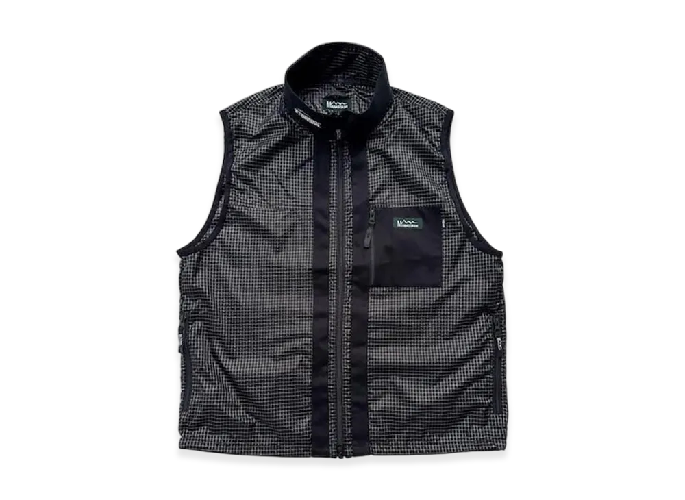 STABRIDGE x Manastash Grid Rip-Stop Kootenay Vest "Black"