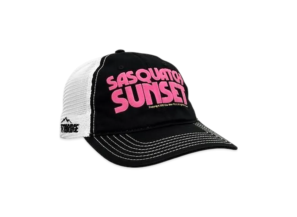 STABRIDGE x Sasquatch Sunset Mesh Cap "Black/White"