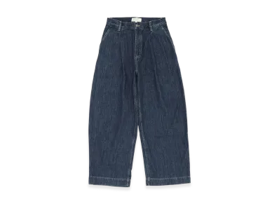 STUDIO NICHOLSON Zip Fly Jeans Puch "Indigo"