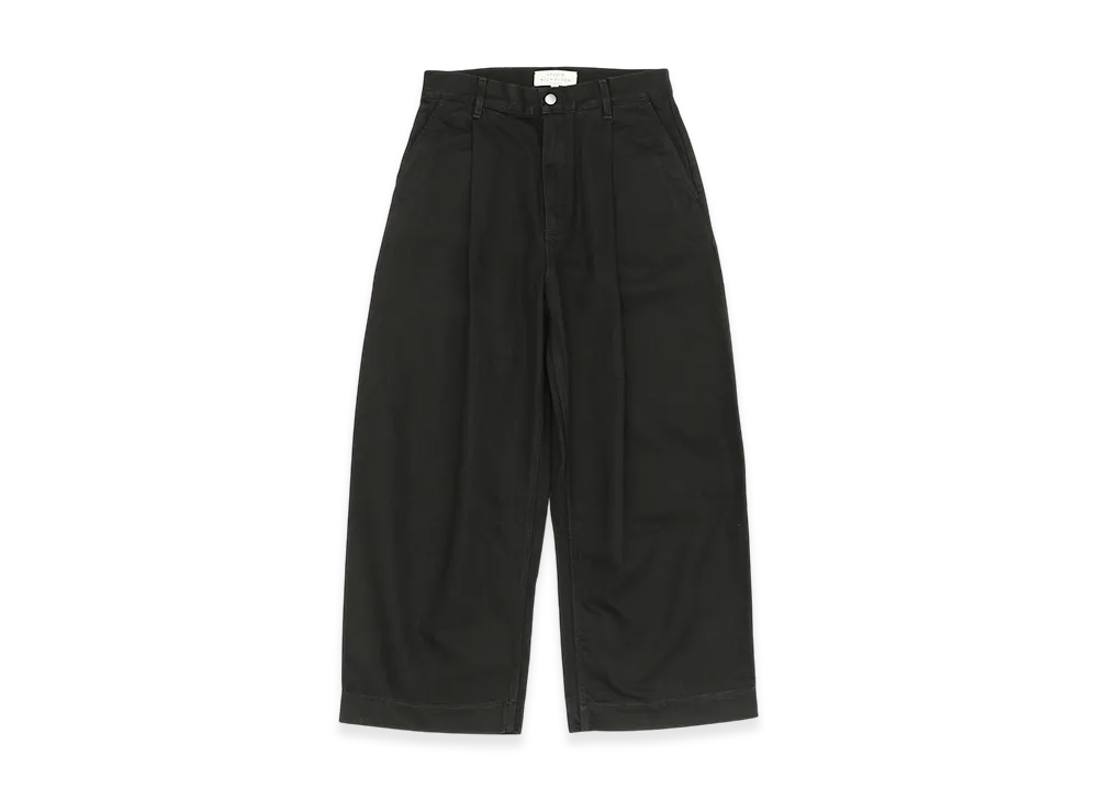 STUDIO NICHOLSON Zip Fly Jeans Puch "Black"