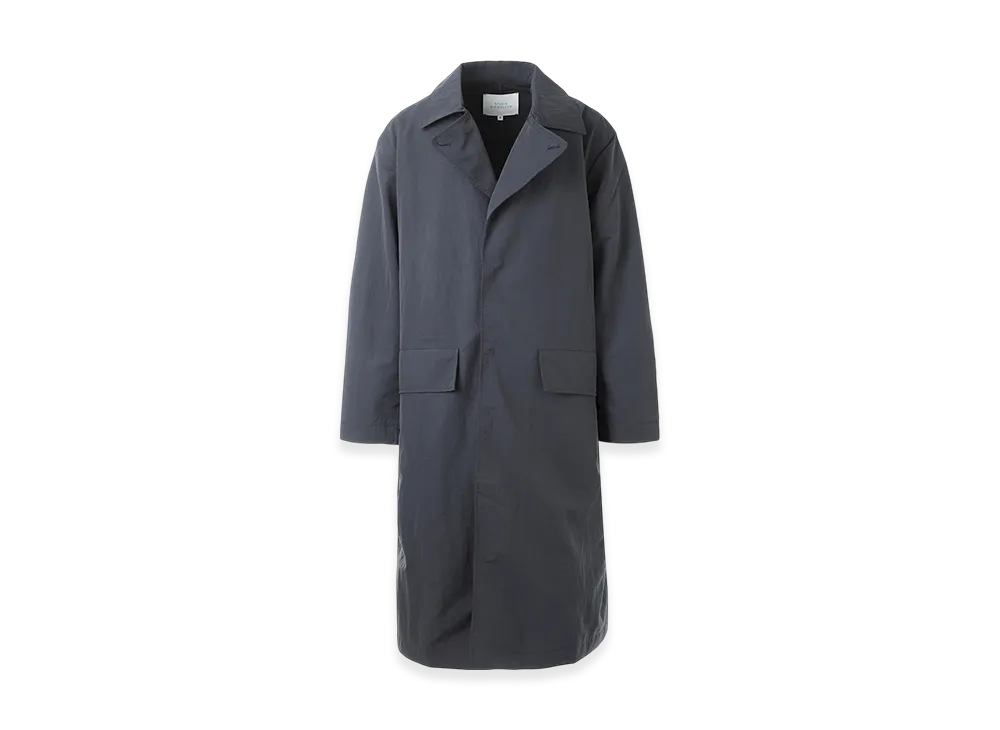 STUDIO NICHOLSON Stand Collar Coat Lowe "Darkest Navy"