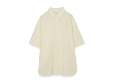 STUDIO NICHOLSON Short Sleeve Shirt Sorono "Parchment"