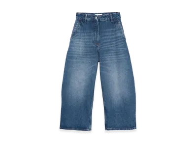 STUDIO NICHOLSON Women's Pre Jeans "Worn Wash Indigo"