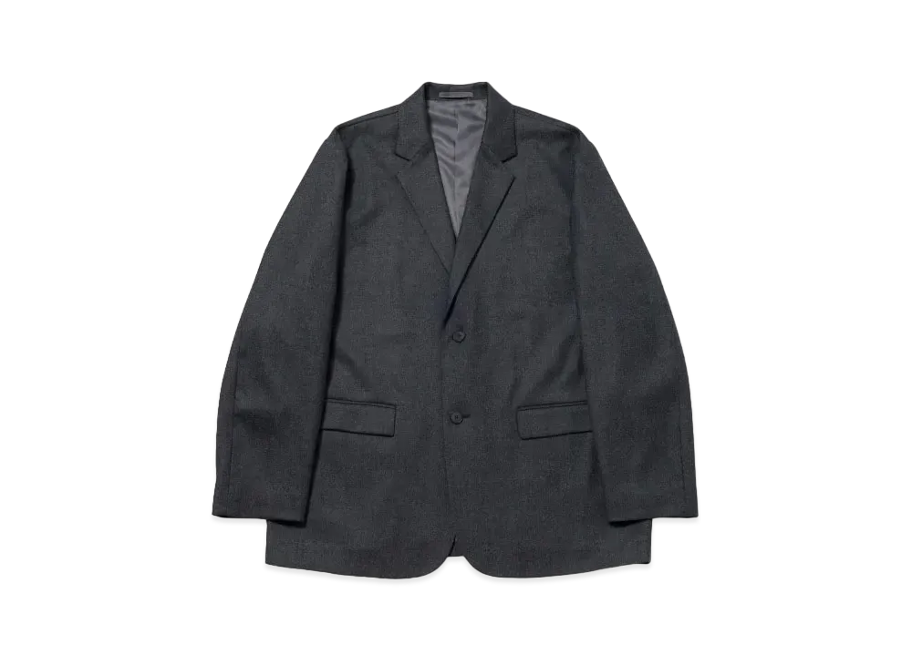 Saturdays NYC Wool Saxony Tailored Jacket "Charcoal"