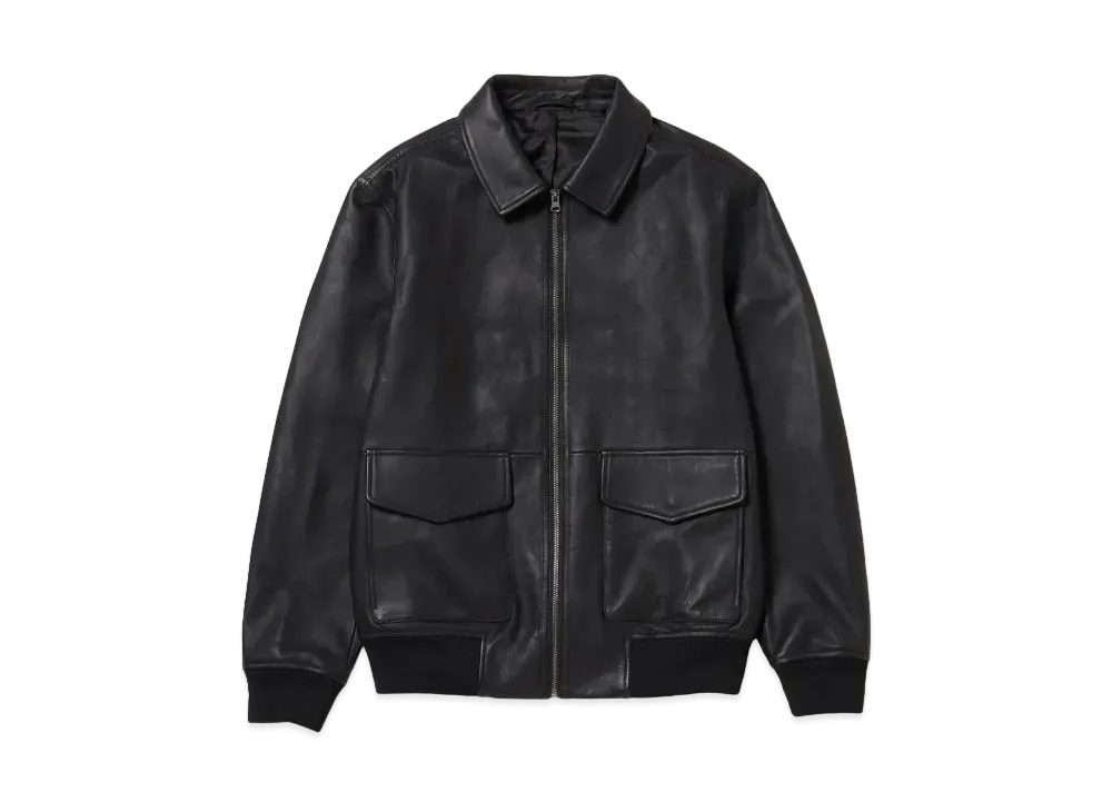 Saturdays NYC Tunstall Leather Jacket "Black"