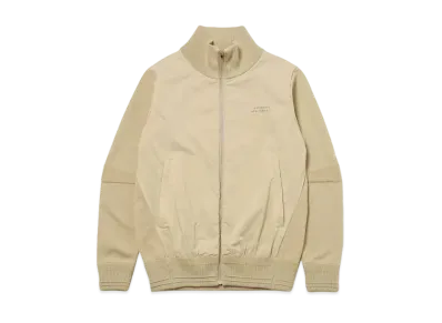 Saturdays NYC Gotham Chest Full Zip Sweater "Beige"