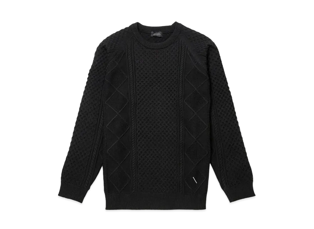 Saturdays NYC Polo Cable Knit "Black"