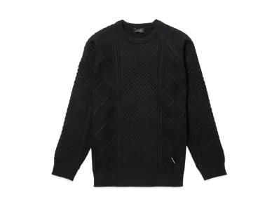 Saturdays NYC Polo Cable Knit "Black"