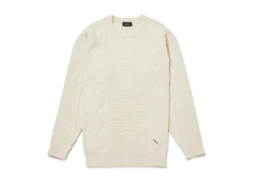 Saturdays NYC Polo Cable Knit "Off White"