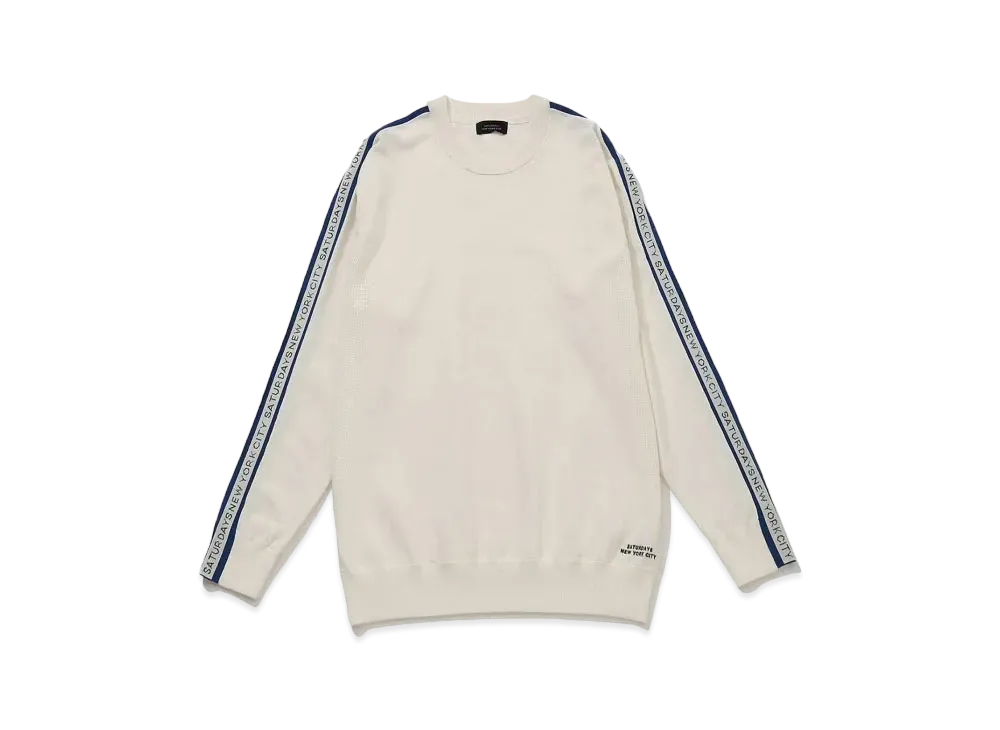 Saturdays NYC High Stretch Sweater "White"