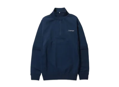 Saturdays NYC Slash Half Zip Sweater "Navy"