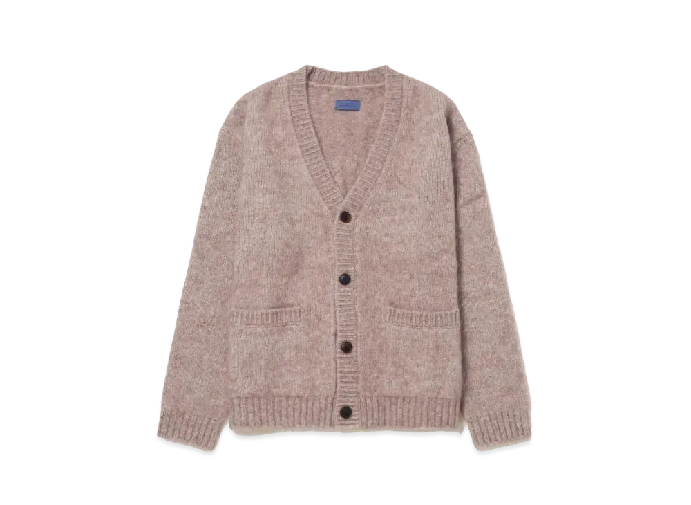 Saturdays NYC Michael Shaggy Wool Cardigan "Beige"