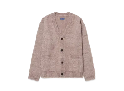 Saturdays NYC Michael Shaggy Wool Cardigan "Beige"