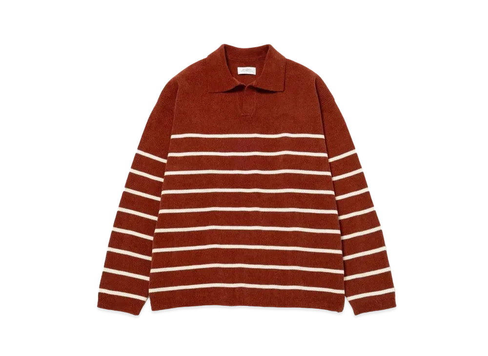 Saturdays NYC Mole Yarn Stripe Skipper Knit "Red"