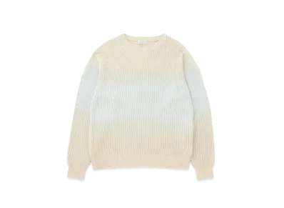 Saturdays NYC Cotton Cashmere Step Dyeing Knit "Ivory"
