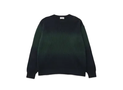 Saturdays NYC Cotton Cashmere Step Dyeing Knit "Black"