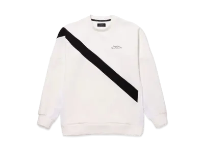 Saturdays NYC Slash L/S Crew Pullover "White"