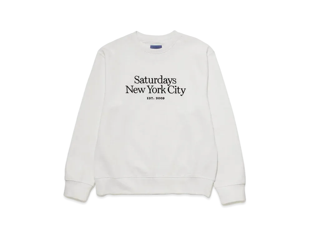 Saturdays NYC Bowery Miller Standard Crew "White"