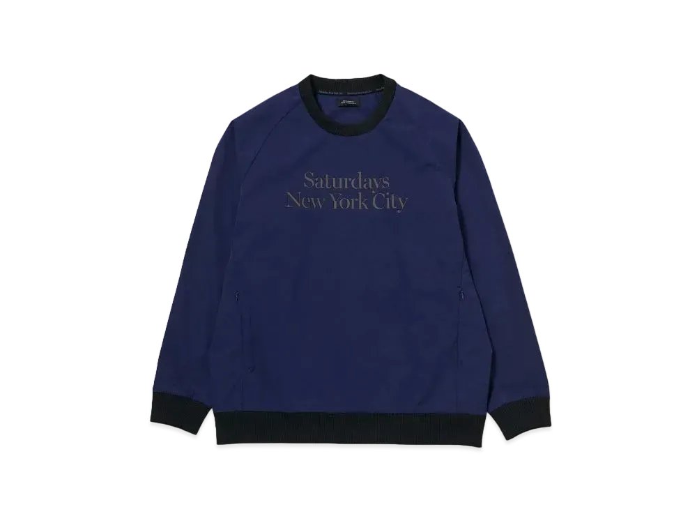 Saturdays NYC Strecth Woven Pullover "Navy"