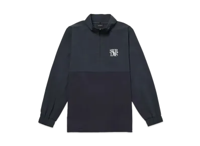Saturdays NYC Stand Collar Half Zip Jacket "Navy"
