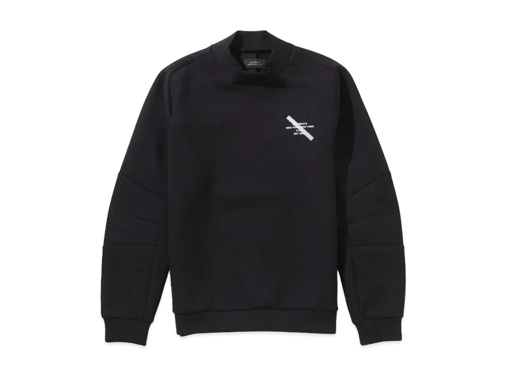 Saturdays NYC Lightweight Sweat Mock Neck Top "Black"