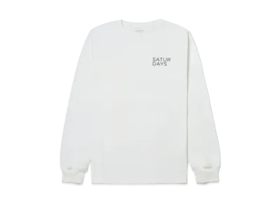 Saturdays NYC Gotham Rag Left L/S Tee "White"