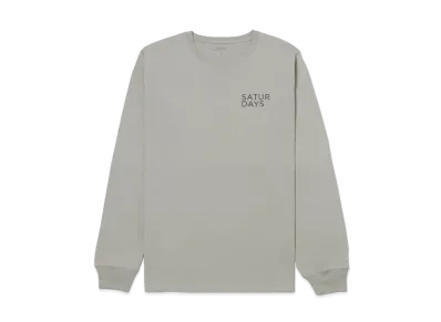 Saturdays NYC Gotham Rag Left L/S Tee "Grey"