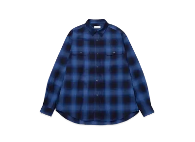 Saturdays NYC Ombre Check Work Shirts "Blue"