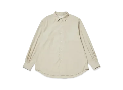 Saturdays NYC Regular Collar Stripe Shirts "Beige"