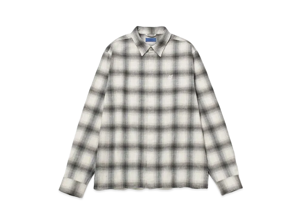 Saturdays NYC Mickey Cotton Linen Long Sleeve Shirt "White"