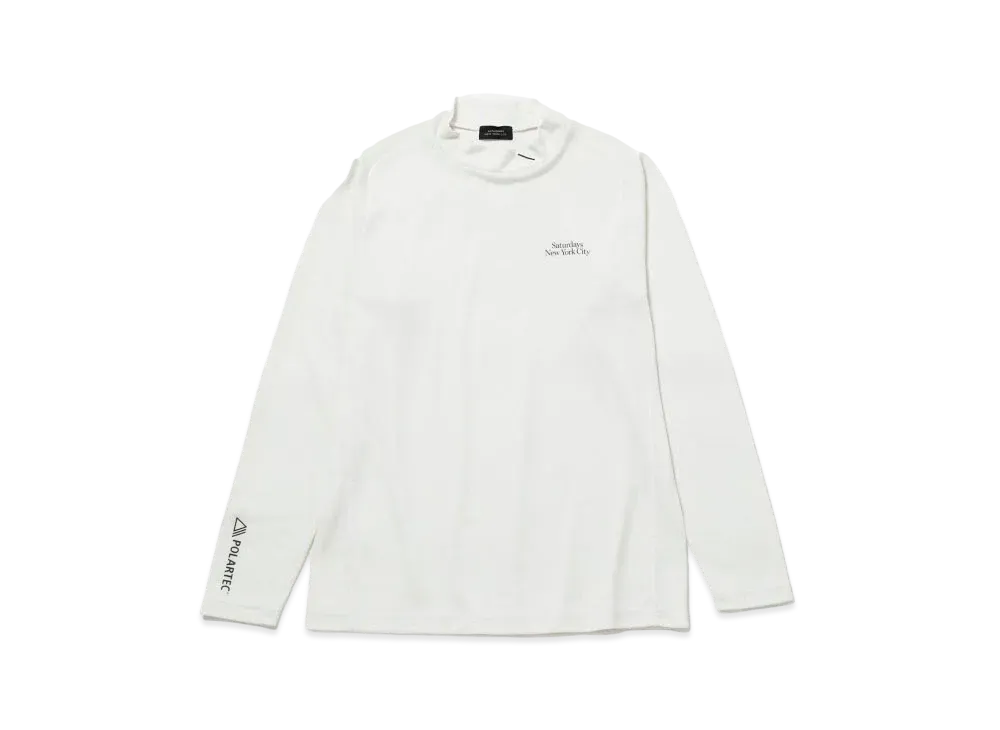 Saturdays NYC Polartec Power Dry Mock LS "White"