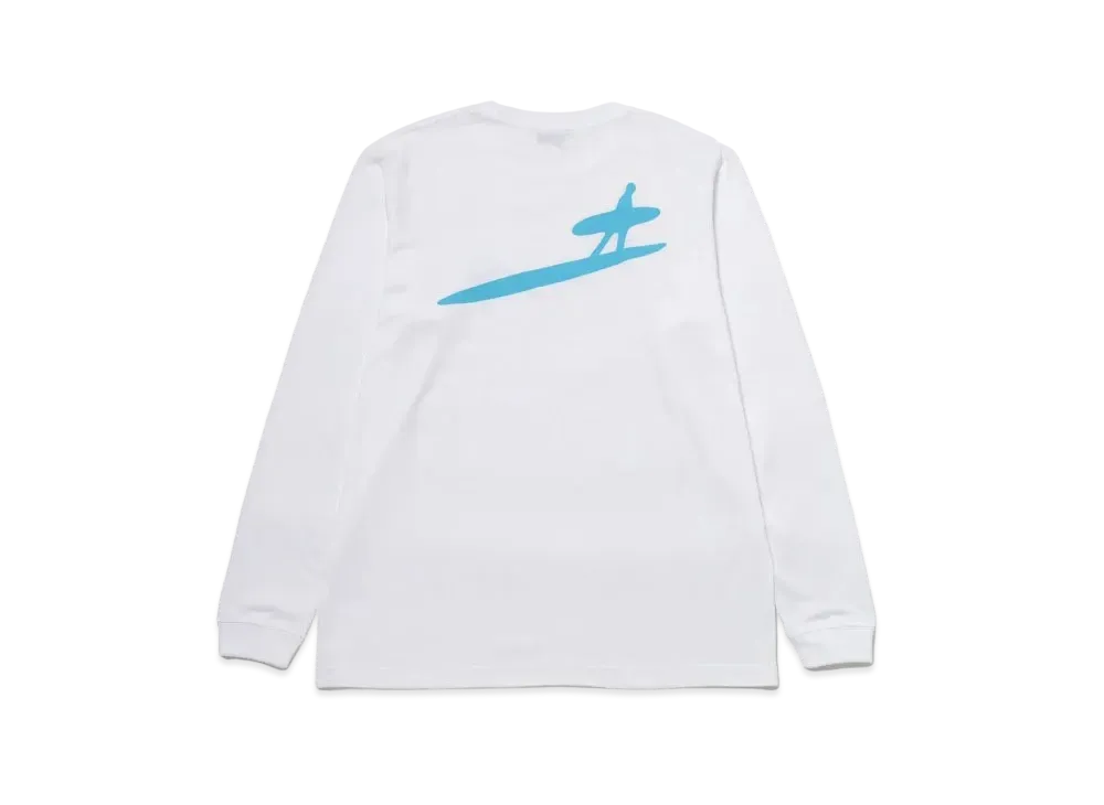 Saturdays NYC x The Surfers Journal Logo LS Tee 1 "White"